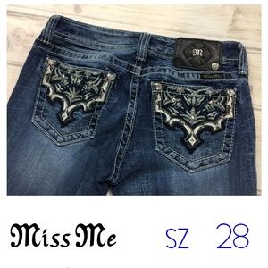 Miss Me Blue Denim Jeans SKINNY Size 28